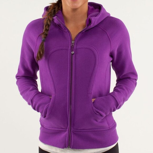Lululemon Purple Scuba Hoodie Size 2 - Picture 1 of 7